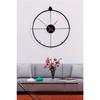 Chardar Madrid 60 cm schwarze, moderne dekorative Wanduhr im spanischen Stil