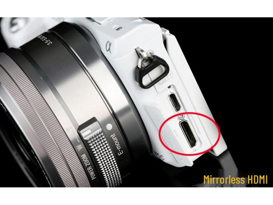 Mini 90° HDMI to HDMI HD Spring Cable for DSLR Cameras to TV