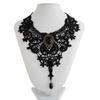 Gothic Choke Necklace Halloween Party Geometric Lace Lace Collarbone Chain