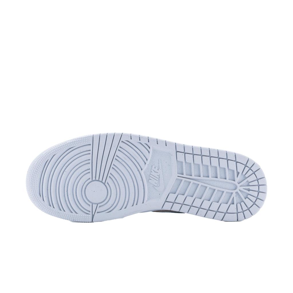 Jordan Air Jordan 1 Slip Resistant Abrasion Resistant Low Top Vintage Basketball Shoes Men's Blue White FQ7687-300(Team626-)