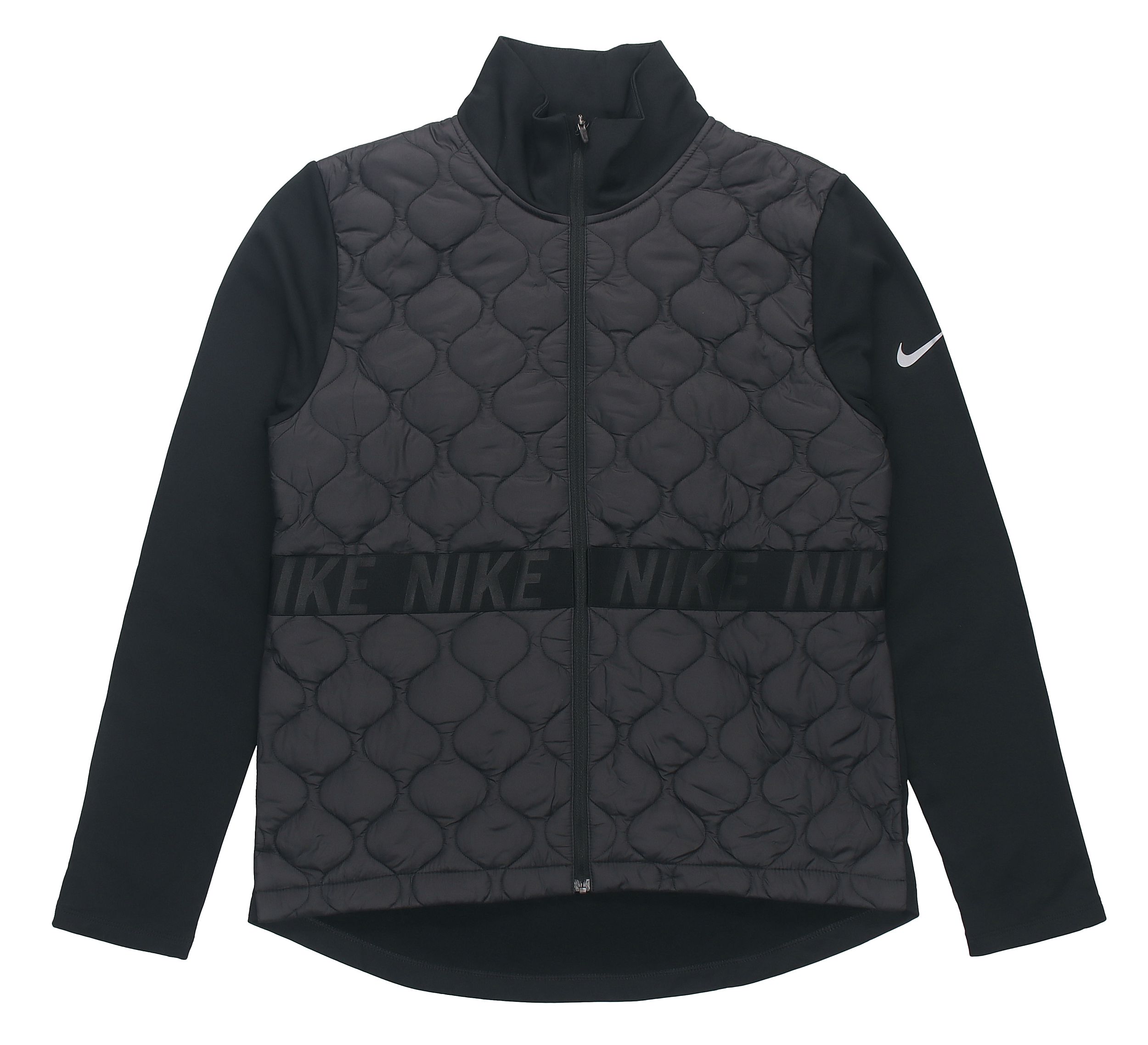 Nike Puffer Jackets Women s Black Stand Collar Moderate Quilted Padded Jacket CV8341-010 S