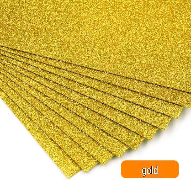 Glitter Self-Adhesive Foam Craft Paper for Kids