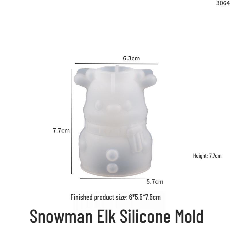 

Poppy DIY Silicone Mold - Snowman, Reindeer, Bell, Candlestick & Christmas Vase Container