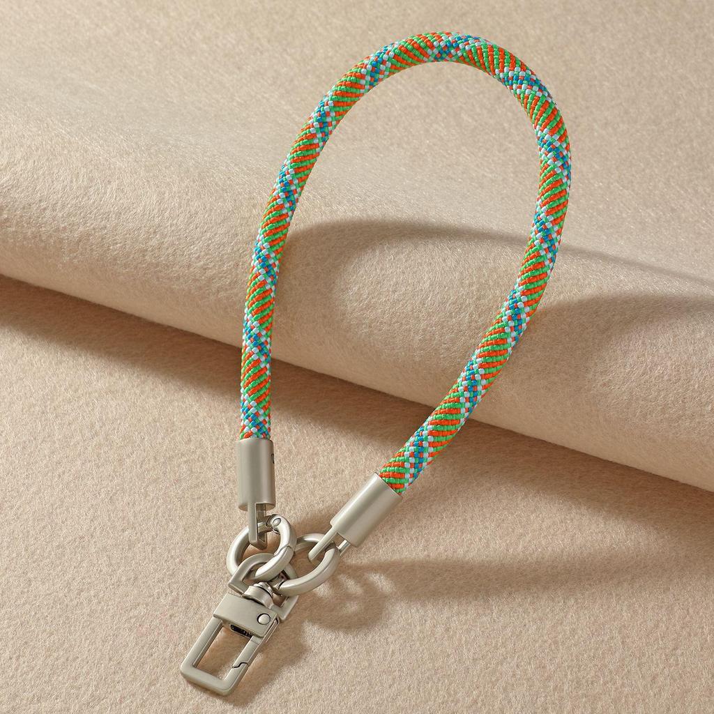 Kerngefülltes Nylon-Paracord-Handy-Lanyard mit Perle, Metallschnalle, Strapazierfähiges und Vielseitiges Armband