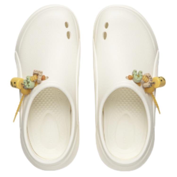 Li Ning Capsule Toy Shoes EVA Clogs Unisex Mother Of Pearl White AGAW019-1