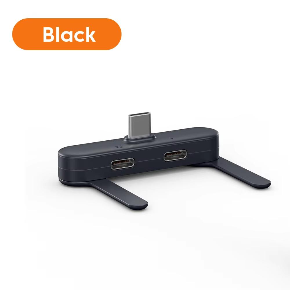 2-in-1 USB C Headphone Adapter with Phone Stand Type C OTG Splitter for Fast Charging & Audio for Phone