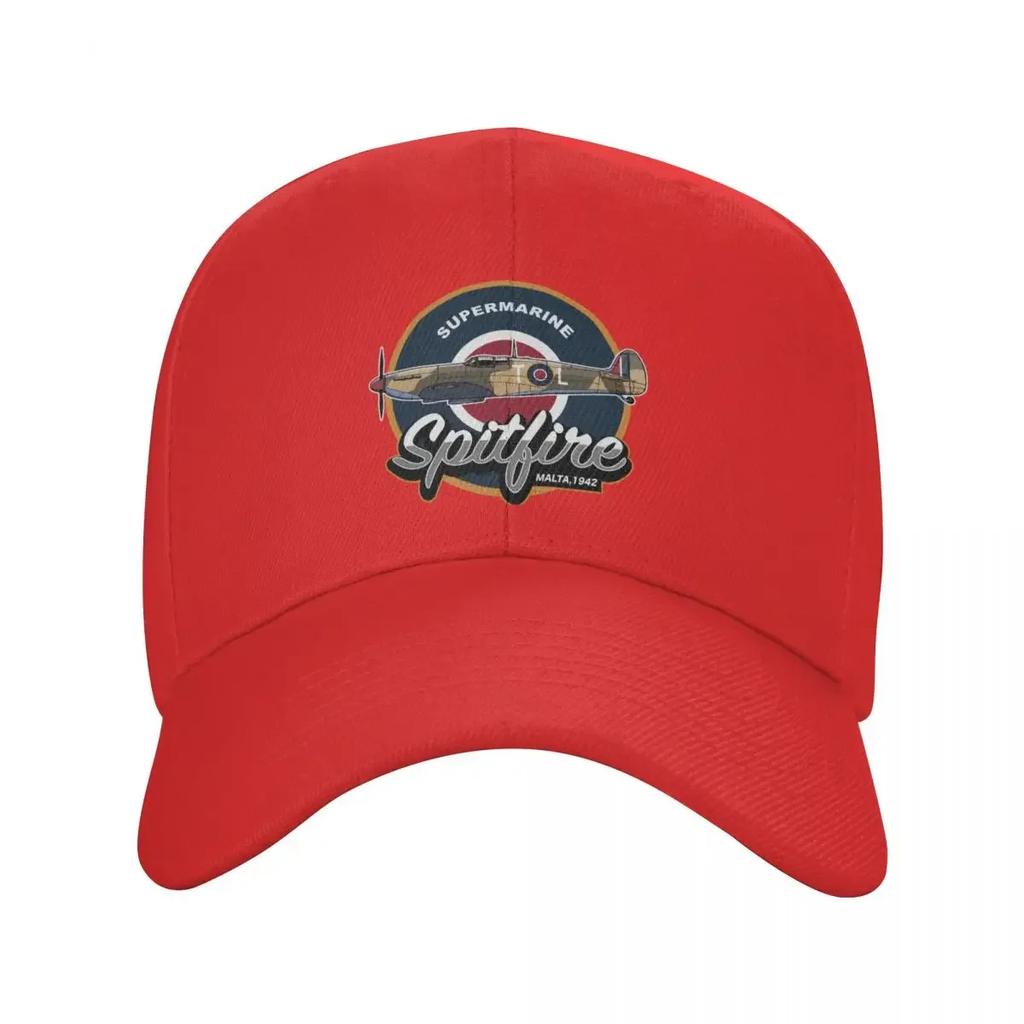 Vintage Supermarine Spitfire Baseball Cap Adult Fighter Plane WW War Pilot Airplane Adjustable Dad Hat Outdoor Snapback Ca