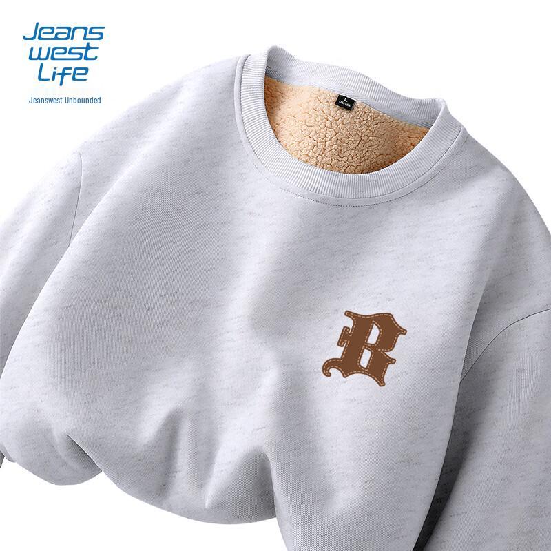 JEANSWEST LIFE Мужской пуловер с подкладкой из шерпы 4XL