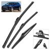 For Jeep Cherokee KL 2014-2025 2015 2016 2017 Wiper Front & Rear Wiper Blades Windshield Windscreen Window Brushes 26"+18"+14"