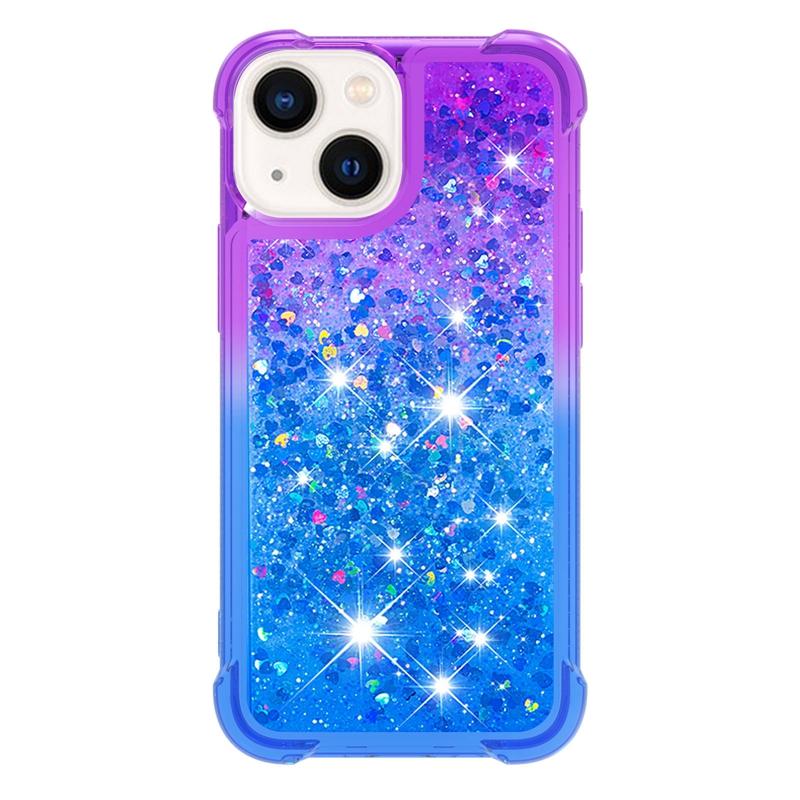 Colours Glitter Flash Gradient Quicksand Case For Xiaomi Poco X6 X3 M6 F5 X5 M4 X4 Pro M3 X3NFC C40 Anti-Fall Half Wrapped Cases