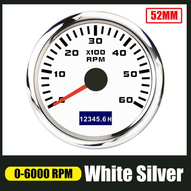 52mm Pointer Tachometer 4000 Rpm Tacho Meter Gauge With Red Backlight For Car Boat Yacht Rv 9 -30v