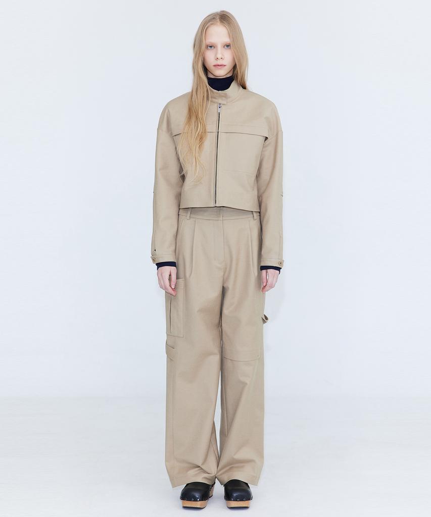 WNDERKAMMER Cotton Cargo Pants_Beige