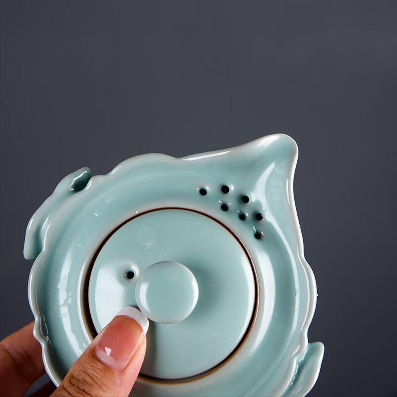 Ru Kiln Travel Tea Set (1 Pot, 2 Cups)