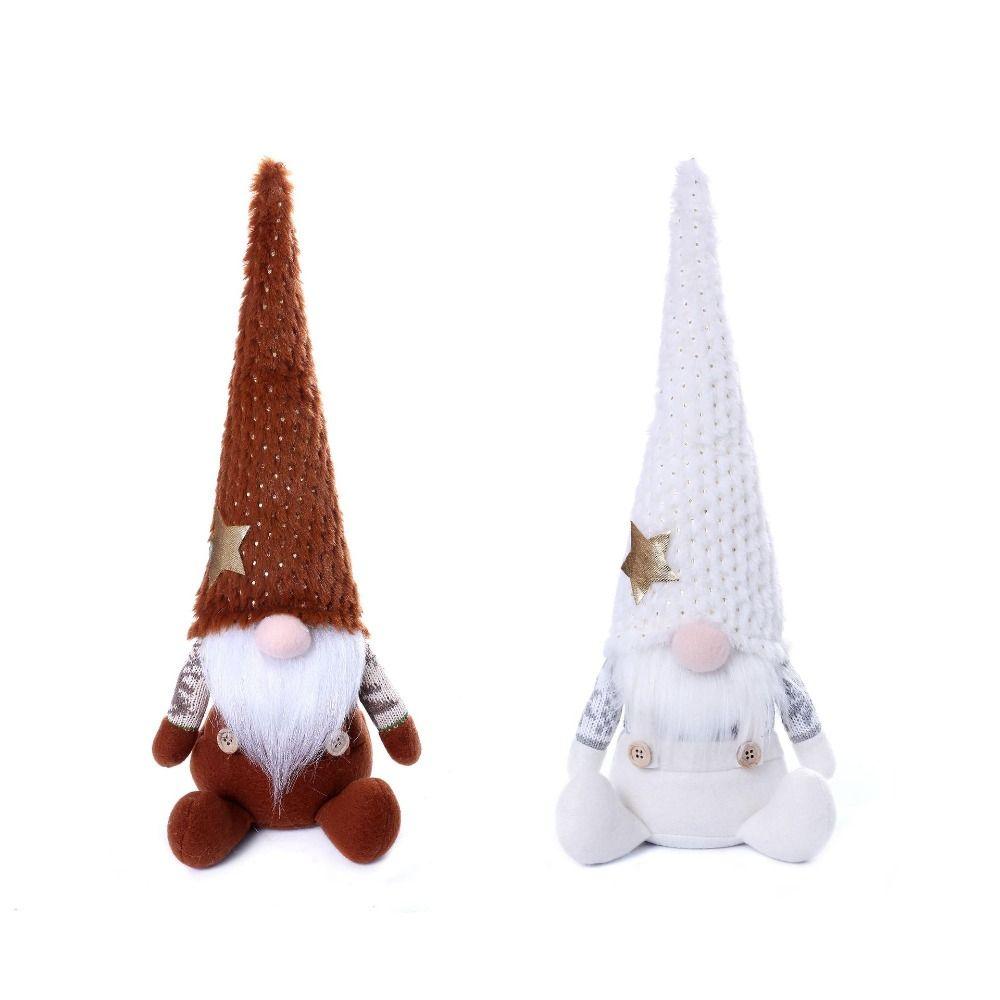 Handmade Plush Knitted Doll Cute Faceless Doll Crafts Christmas Toy  Photo Props