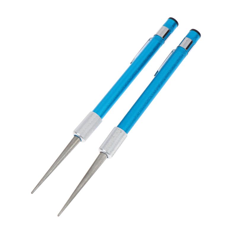 1/2Sets Multifunctional Fishing Hook Double-Headed File Diamond Pens Shaped Knife Sharpener For Outdoor Fishing