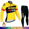JUMBO Fleece Cycling Bib Set Men Women Warm Winter Bike Jersey Road Mountain Biking