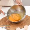 Gold Round Stainless Steel Mixing Bowl for Salad, Baking, and Egg Beating