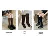 Wei Xue Autumn/Winter Hollowed Wool Slouch Calf Socks: Runway Style Knitted Lace, Warm & Slimming.