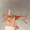 Oval Optical Frames Women Fashion Vintage Candy Color Decor Glasses Trendy Korean Style Non-prescription Casual Eyewear