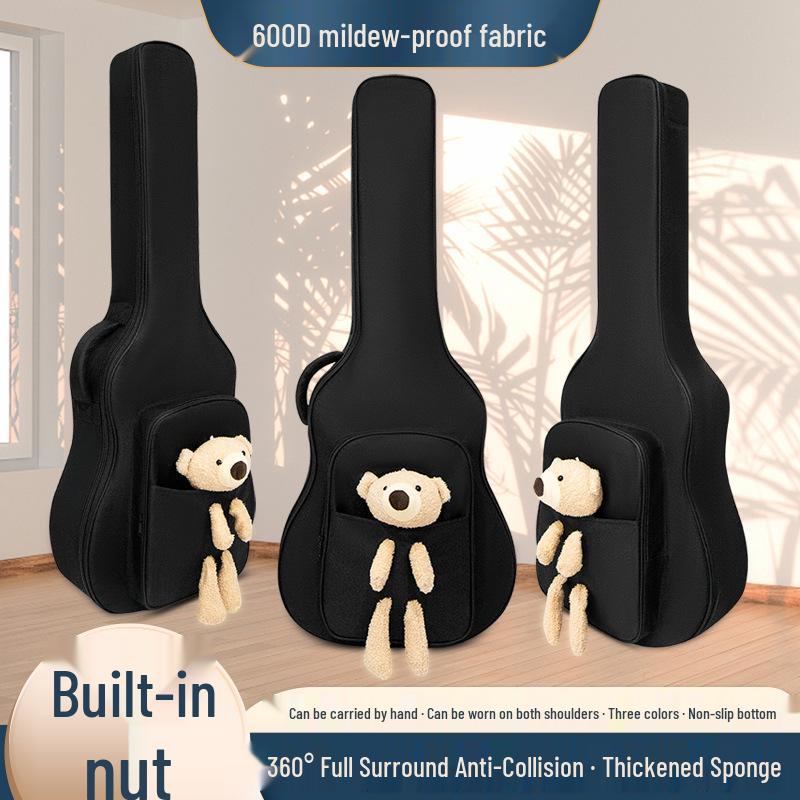 Akusticus Folk Guitar Gig Bag: Cute Personality Backpack for 40/41/36 Inch Guitars