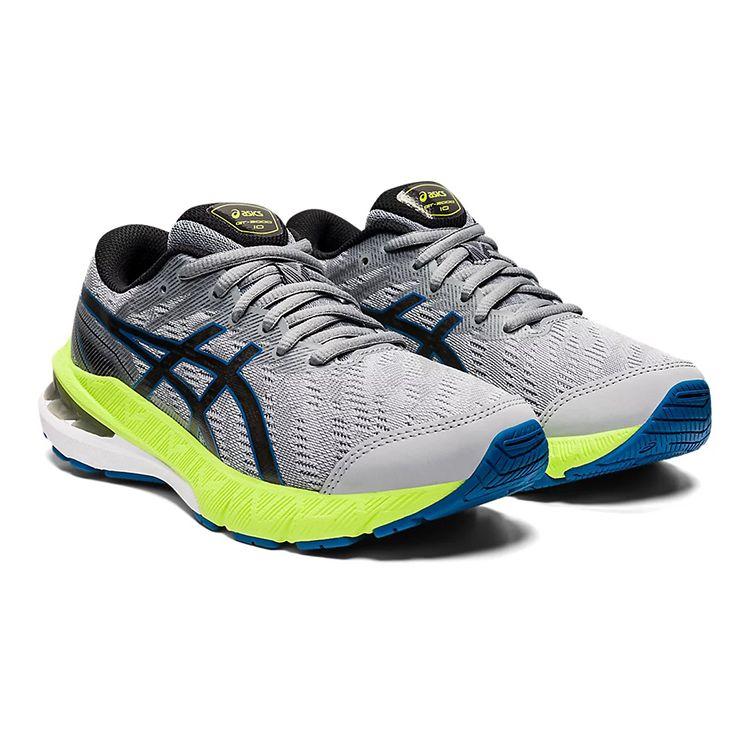 Asics GT-2000 10 Casual Comfortable Durable Breathable Low-Top Running Shoes Kids Sneaker Gray Green 1014A211-021