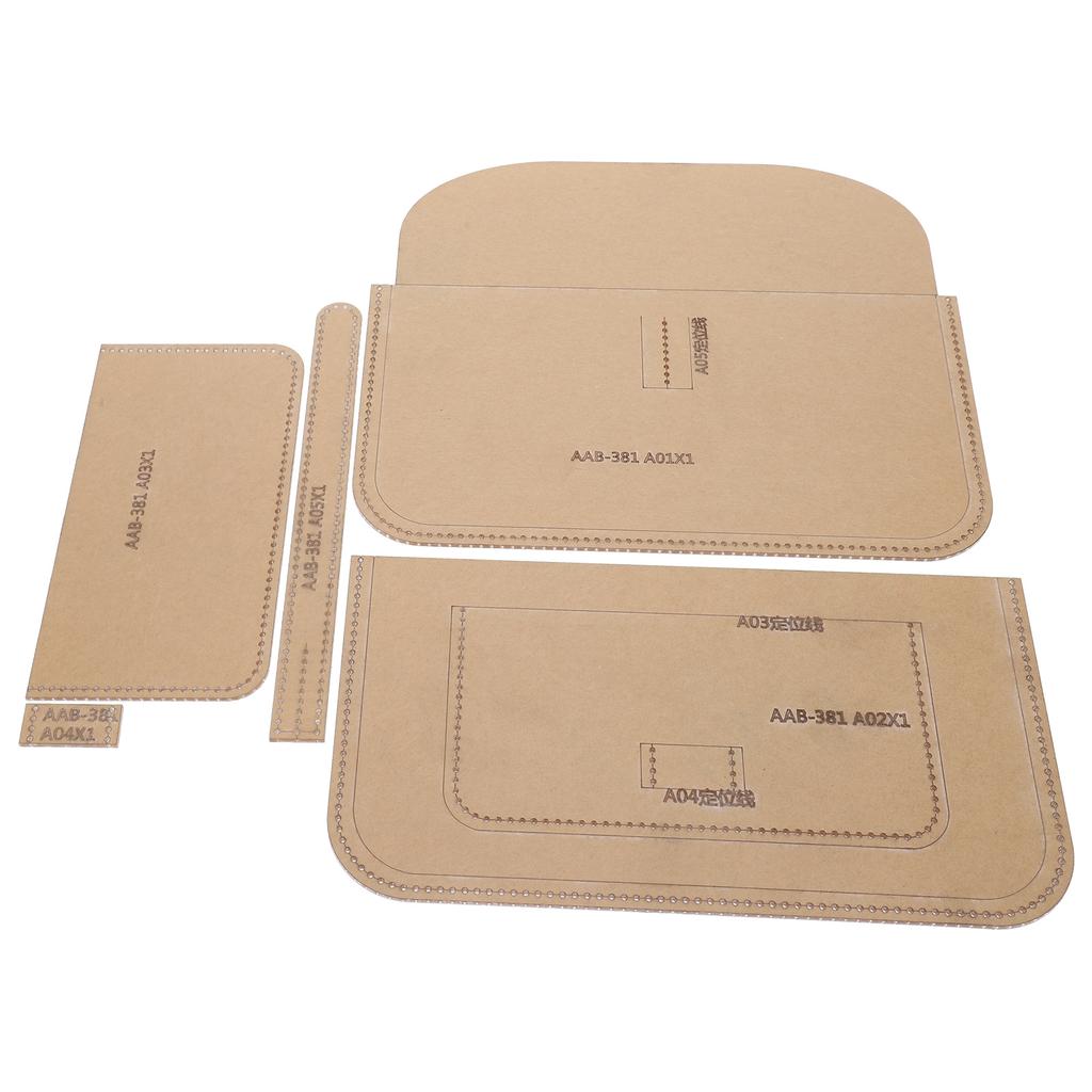 Clear Acrylic Handbag Pattern for Women DIY Handwork Craft Leather Bag Making Tool