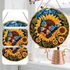 2D/Flat DIY Diamond Painting Set Rhinestone Diamond Art Window Pendants Hanging Diamond Art Kits Wall Decor for Home & Windows