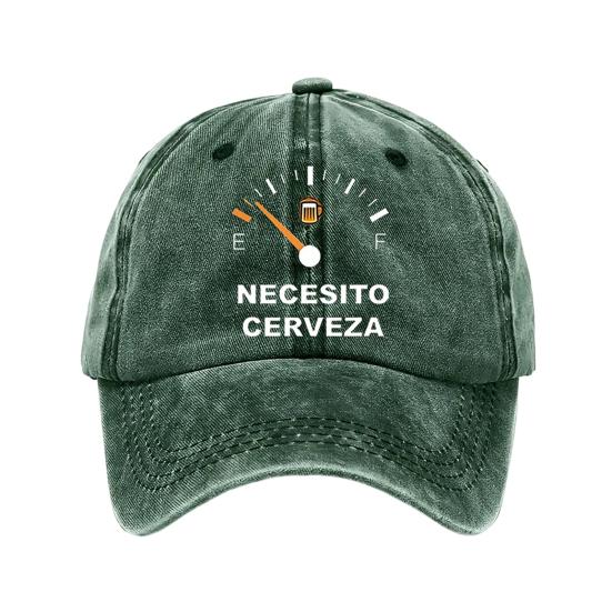 Embroidery Pattern Baseball Hat, Adjustable Back Buckle Retro Distressed Style Baseball Cap, Washed Cotton Fabric Outdoor Sunshade Cap