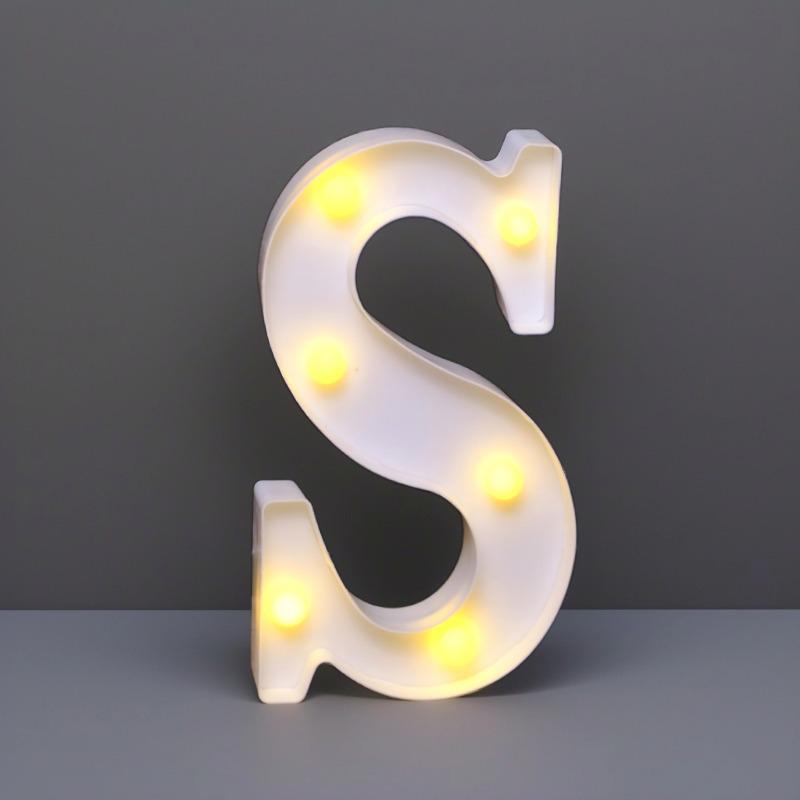 22cm LED Letter & Number Lights for Events - Perfect for Birthdays & Proposals.
