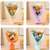 Yarn Sunflower Craft Hand Knitted Artificial Flower Decorative Gift Handmade Flowers For Teachers'Day Birthday Gift