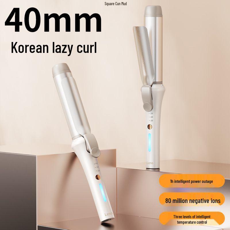 

2-in-1 Curling Iron: 32mm & 40mm Big Waves, Negative Ion Hair Styler 32mm No temperature control, no negative ions