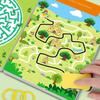 Concentration Maze Training Book Reusable Practice Copybook Pen Control Training Magical Montessori for Kids Education Book
