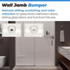 Wall Jamb Bumper for Glass Sliding Shower Doors Suitable for Shower Glass Moving Doors, Clear Shower Doors Bumper with Screws for Use with Sliding