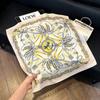 May Kaji Cashew Flower Square Scarf Retro Men's Silk Scarf Buckle British Style Scarf Men's Paisley Pattern Small Scarf Women
