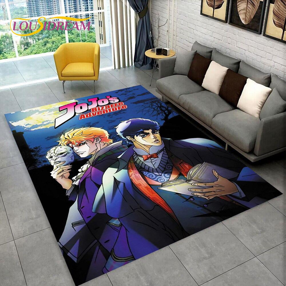 Anime Jojo's Bizarre Adventure  Area Rug,Carpet Rug for Living Room Bedroom Sofa Doormat Decoration, Kid Play Non-slip Floor Mat