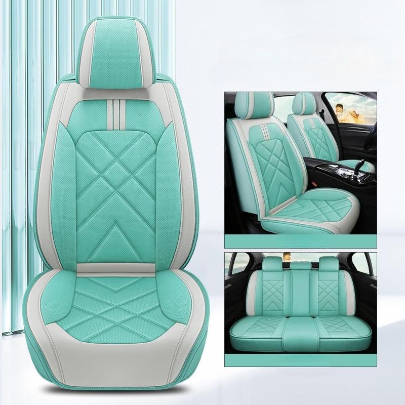Five Car Seat Covers, Suitable for All Seasons, Complete Set for Dirt Protection, High-Quality Seat Protectors, Compatible with Most Five-Seater Cars