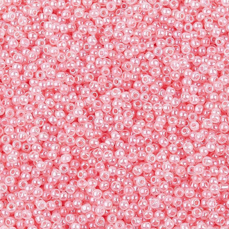 2mm Cream Imitation Jade Glass Seed Beads for DIY Jewelry
