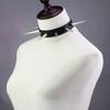 European Unisex Gothic Punk Rivet Spike Leather Choker