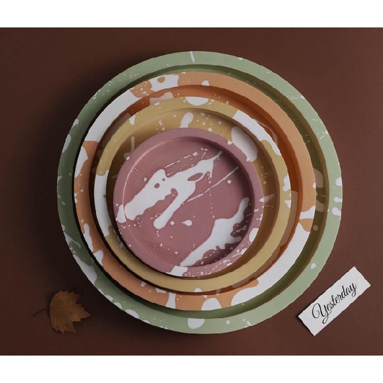 Dish Resin Epoxy Casting Moulds for Fruit Tray, Home Decorations Molds Tray Mold