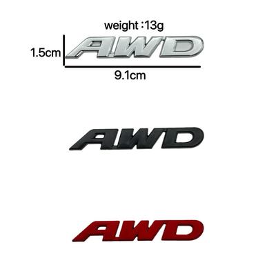 Kompakter AWD 4WD Metallaufkleber für Honda CR-V/Crosstourer/Vezel/XRV Heckklappe