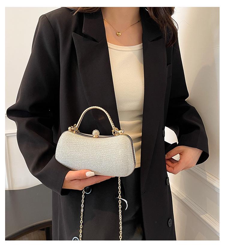 2025 Luxury French Rhinestone Single Shoulder Evening Crossbody Bag