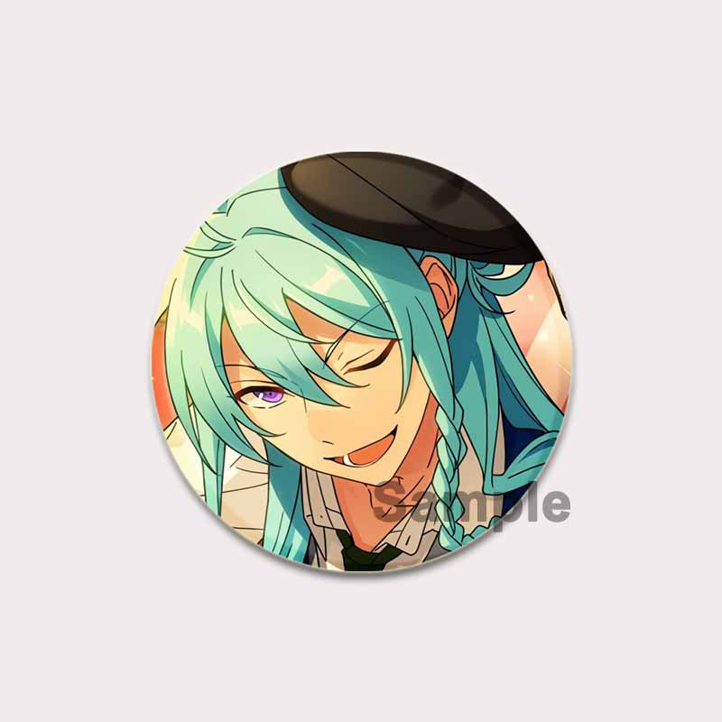 32/44/58mm Anime Ensemble Stars Pin Cartoon Figure Wataru Hibiki Brooch Creative Cute Art Badge for Backpack Decor Fans Collection Gifts