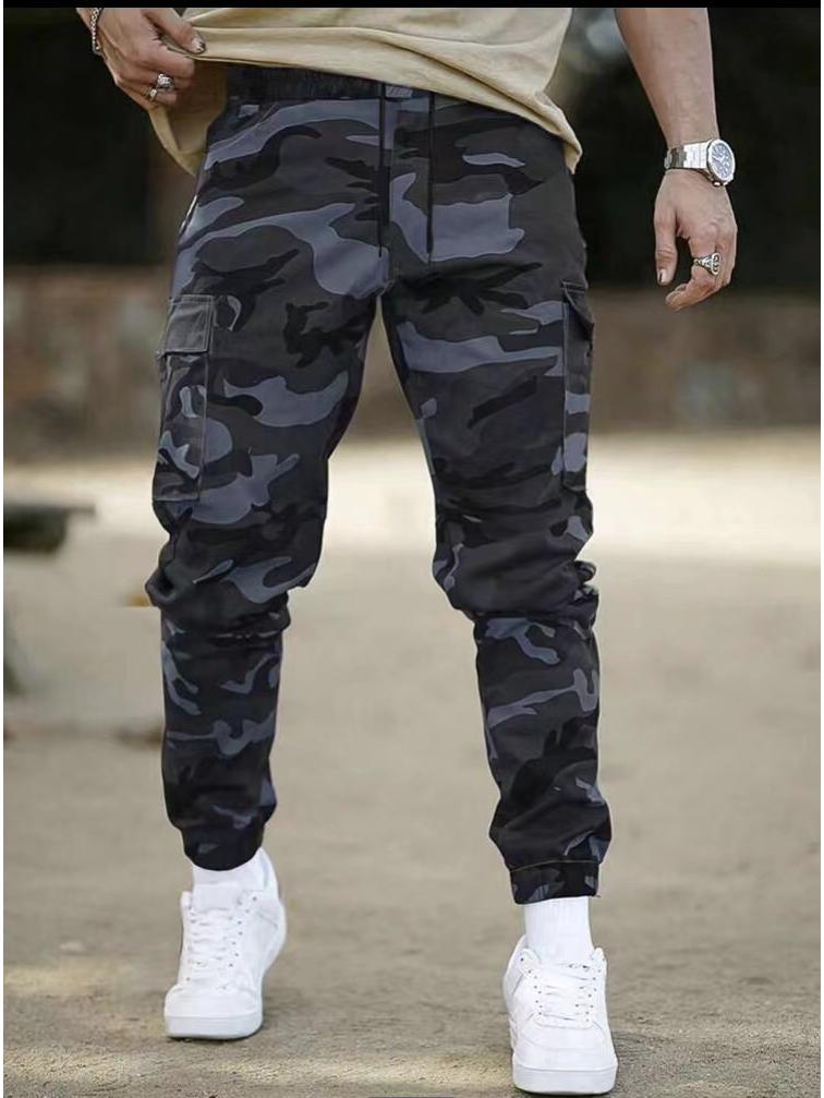 Men's 2025 Camouflage Joggers: Trendy Casual Work Pants for Spring and Autumn