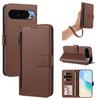 Solid Color Leather Zipper Wallet Case for Pixel 11 Pro XL with Card Slot, Google 10A Protective Cover.