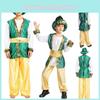 Atemberaubendes Jungen Halloween Party Arabischer Prinz König Kostüm für Cosplay-Veranstaltungen