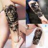 1 Foaie Leu Dragon Cu Floare de Trandafir Tatuaje Temporare Pentru Bărbați Femei Adulți Impermeabil Realist Autocolant Tatuaj Fals Rezistent