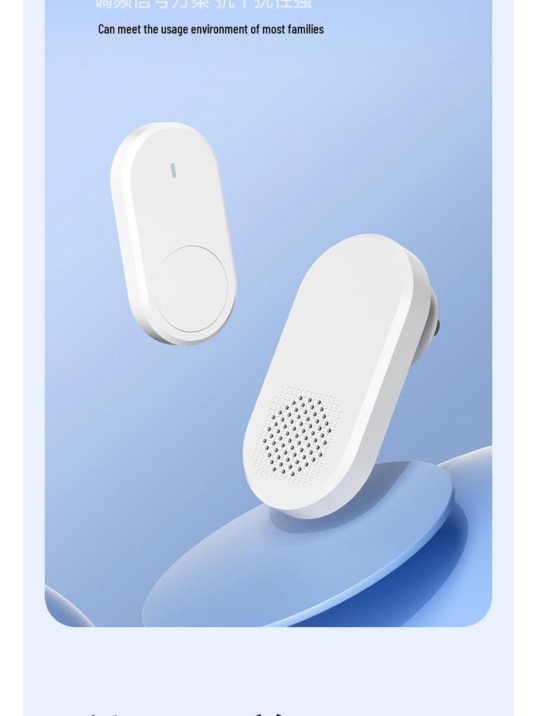 Wireless Doorbell with 38 Ringtones & Loud Volume, Long-Range Wall Penetration, Ideal for Homes & Elderly Call Button.