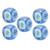 5Pcs Mahjong Wind Direction Dice East South West North Sphere Entertainment Game Dice Transparent