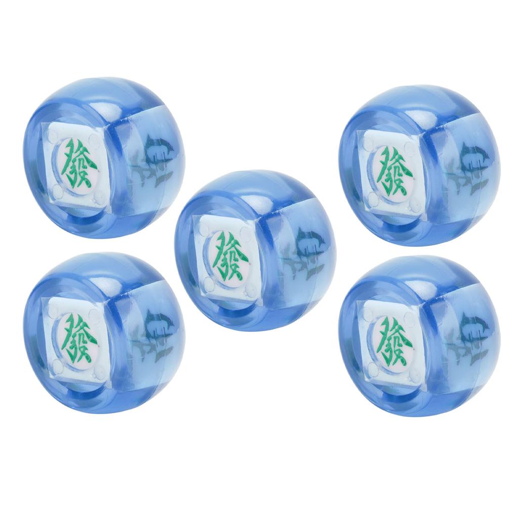 5Pcs Mahjong Wind Direction Dice East South West North Sphere Entertainment Game Dice Transparent