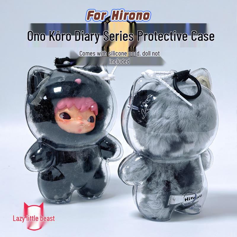Hirono Ono Road Diary Series: Clear Dustproof Protective Case for Lazy Skin Little Beast